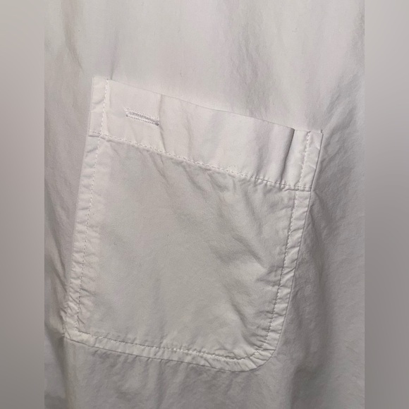 Alex Mill Jo White Button Down Shirt in Cotton Poplin,Size-XL - Picture 13 of 14